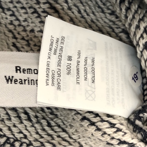 J. Crew NWT Twist Front long sleeve Sweatshirt XXS/XS. H5 - Picture 7 of 7